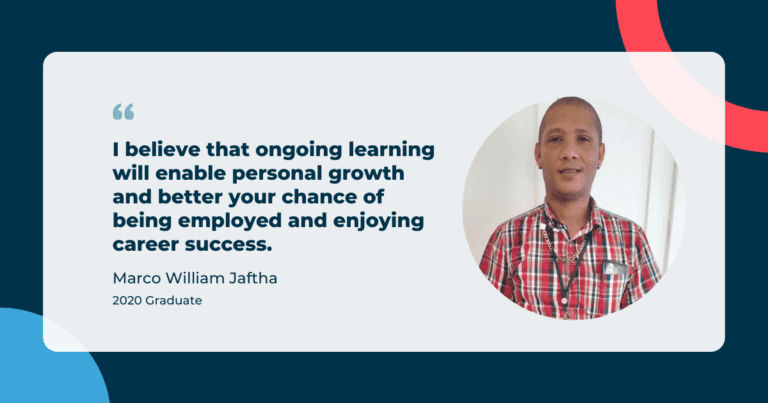 See how Marco’s passion for learning led to his career success