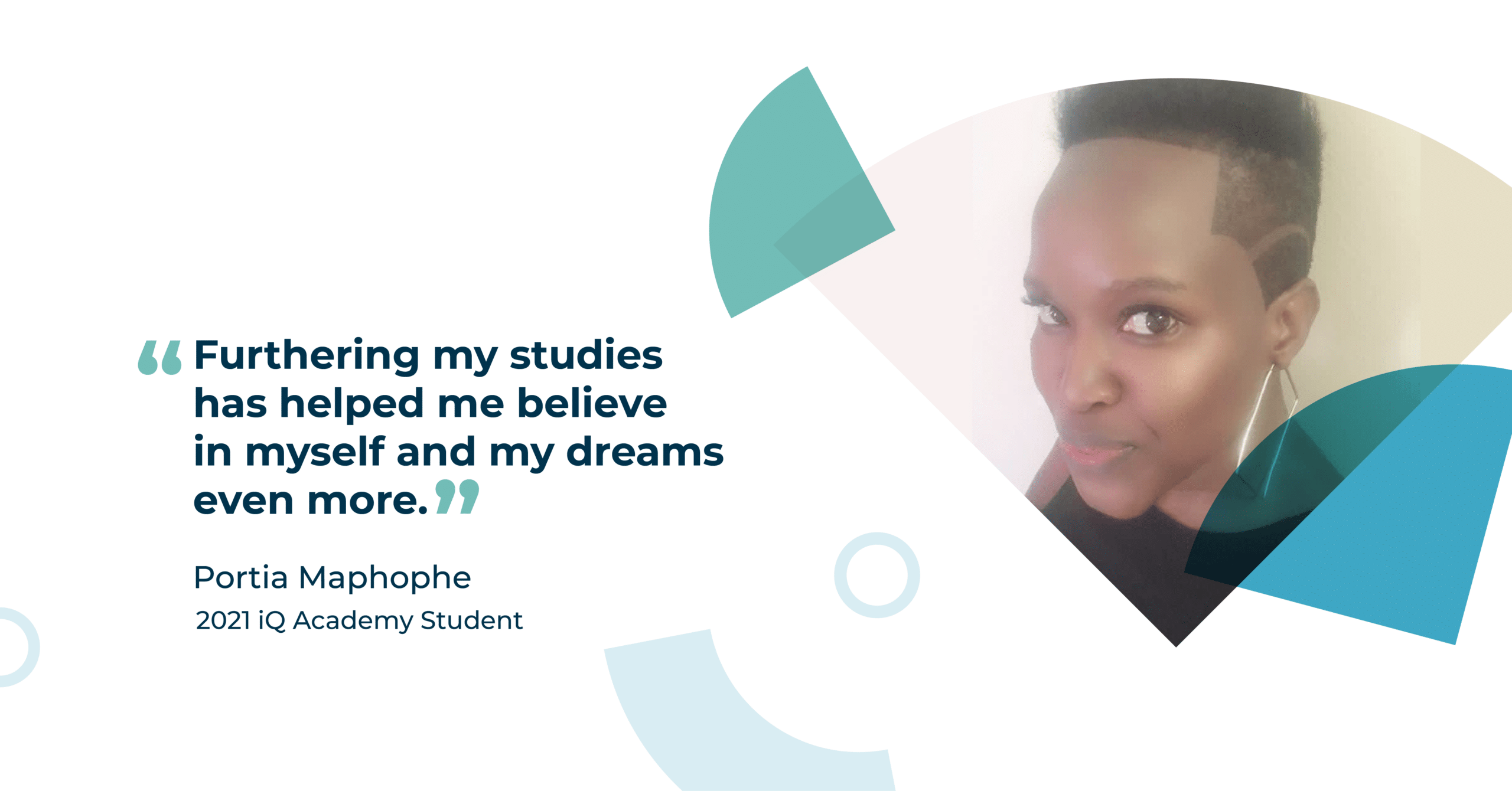 Short Course: Final semester student Portia talks to us about her inspiration for studying and how to keep motivated
