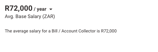 graph of bill and account collector payscale